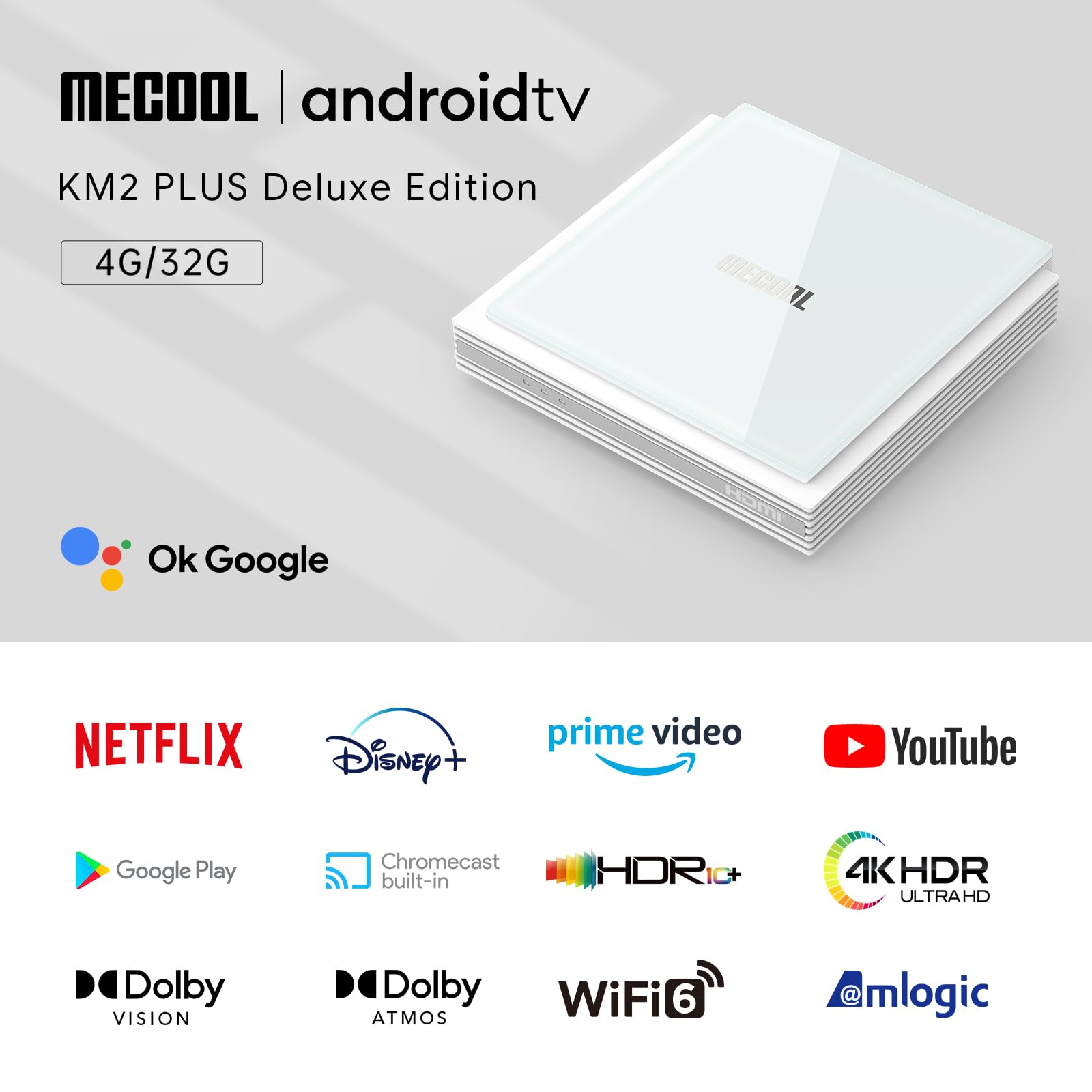 Foto 3 pulgar | Android Tv Box Mecool Km2 Plus Deluxe 4 Gb Ram 32 Gb Rom 4k - Venta Internacional.