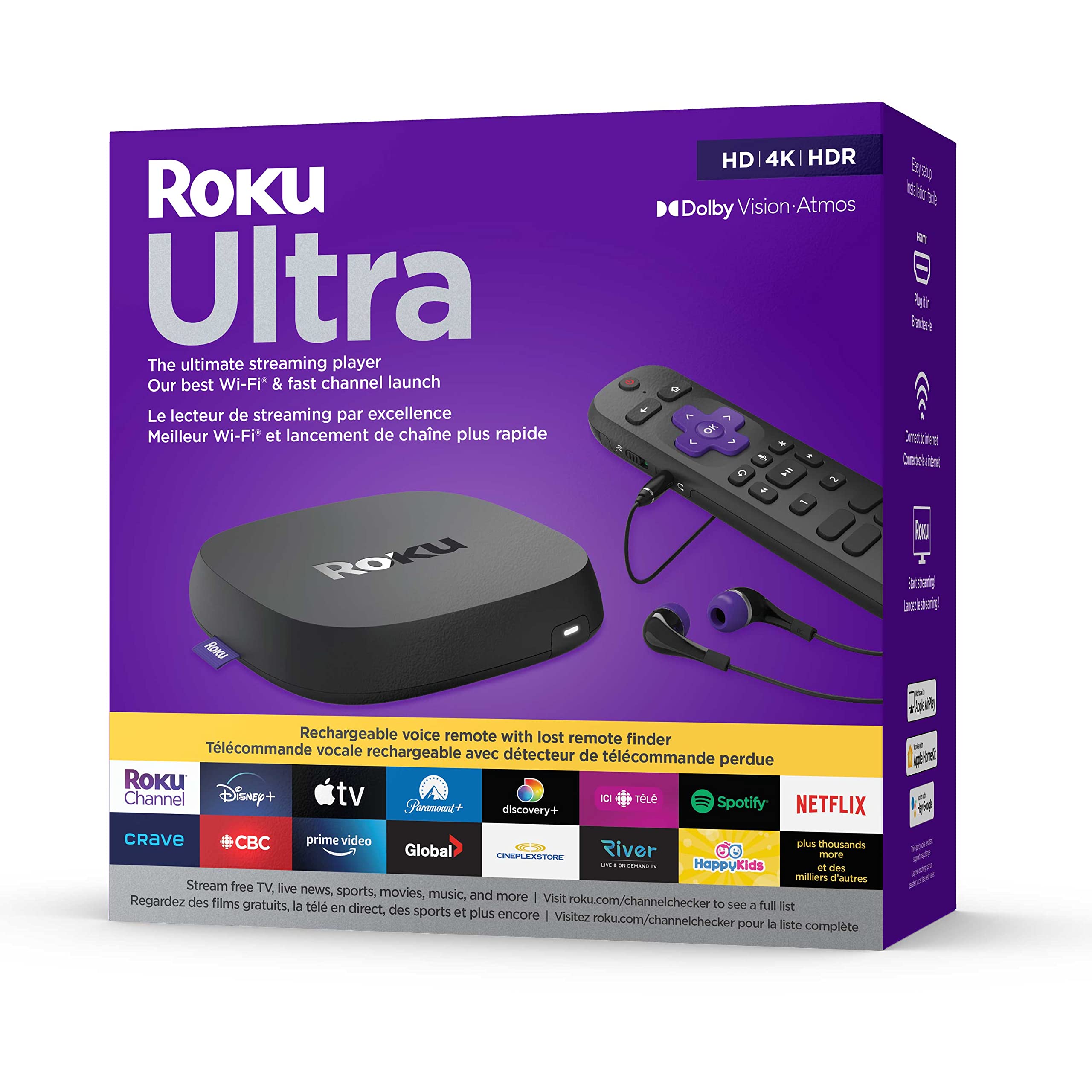 Reproductor De Streaming Roku Ultra Lt 4k/hdr/hd Con Control Remoto Por Voz - Venta Internacional.