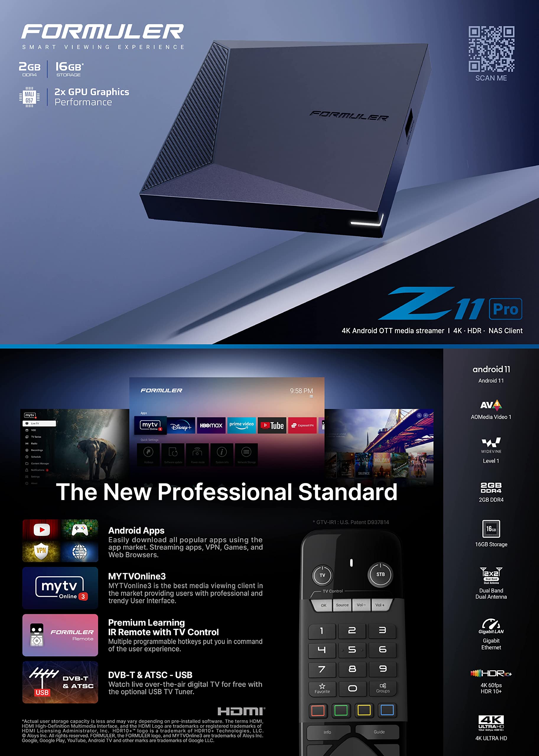 Foto 2 | Tv Box Formuler Z11 Pro Android 11 2 Gb Ram 16 Gb Rom 4k - Venta Internacional.