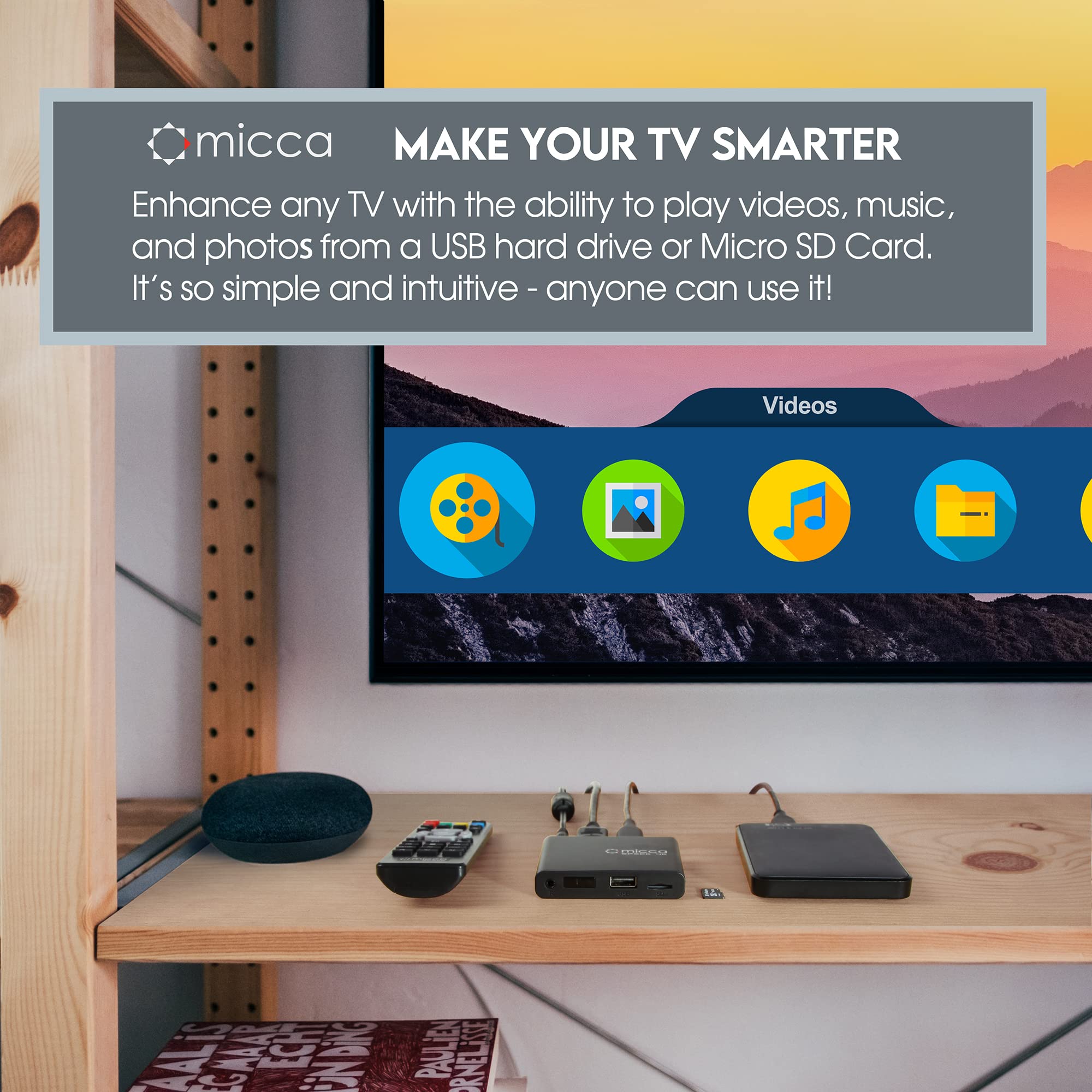 Foto 2 | Reproductor Multimedia Micca con Ultra Hd-Venta Internacional