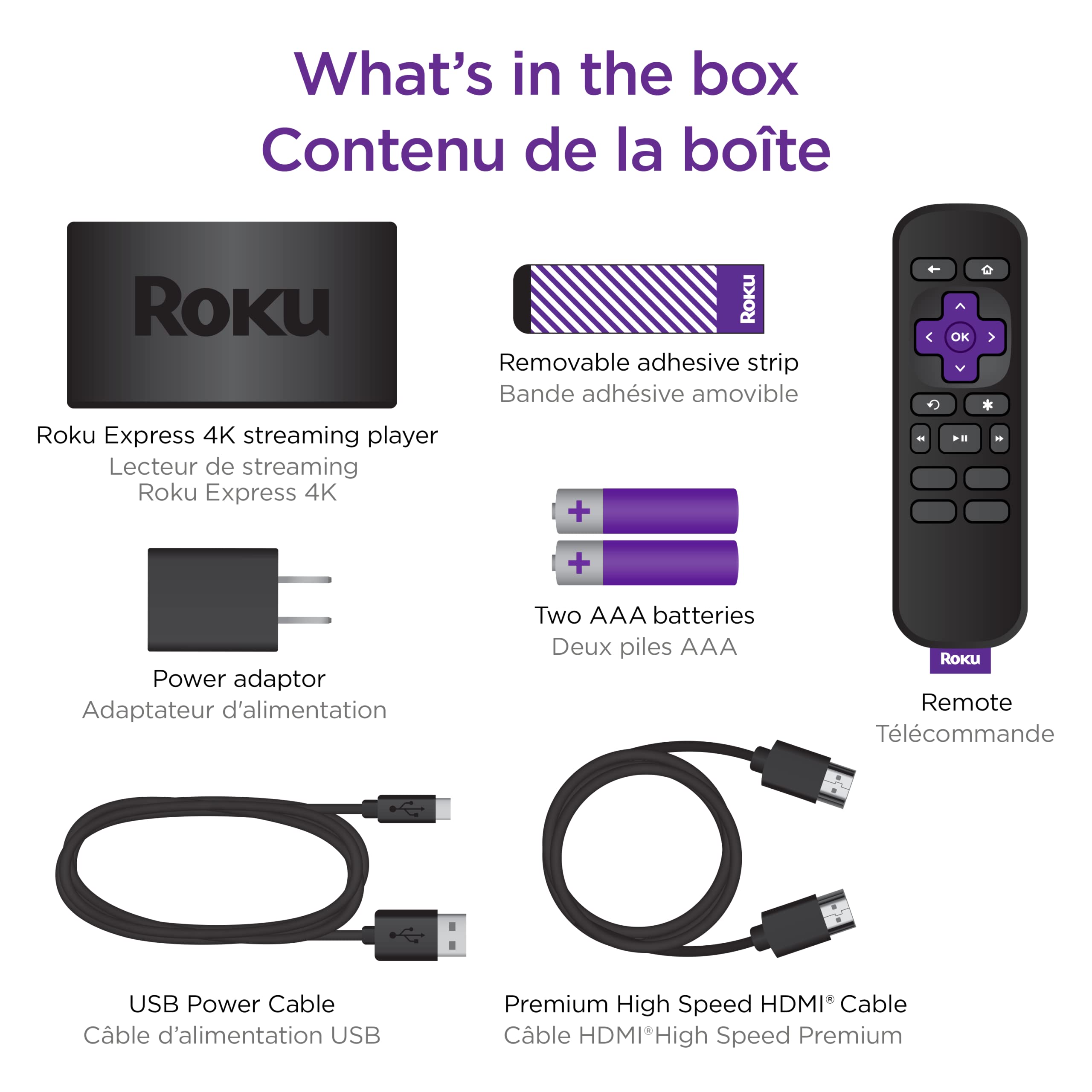 Foto 6 pulgar | Reproductor Multimedia En Streaming Roku Express 4k 2022 Con Cable Hdmi - Venta Internacional.