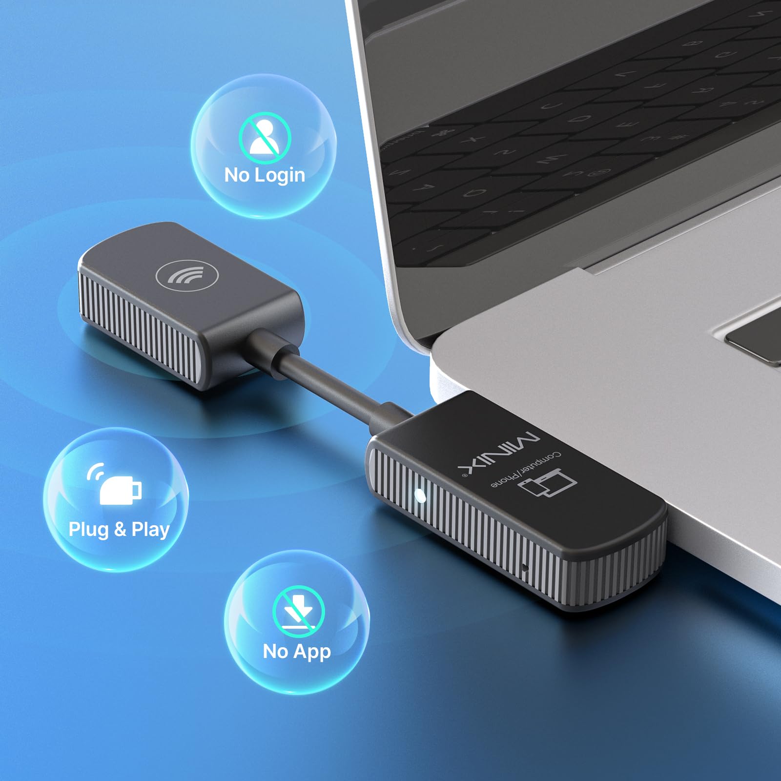 Foto 3 | Extensor Inalámbrico Minix C1 Usb-c Hdmi 1080p 60 Hz 50 M/164 Pies - Venta Internacional