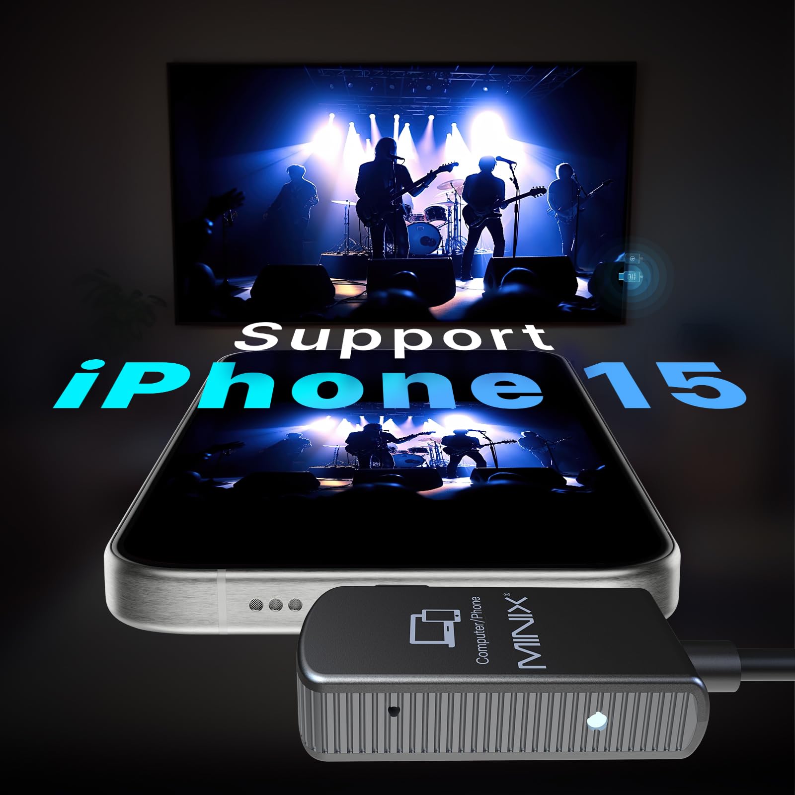 Foto 7 pulgar | Extensor Inalámbrico Minix C1 Usb-c Hdmi 1080p 60 Hz 50 M/164 Pies - Venta Internacional