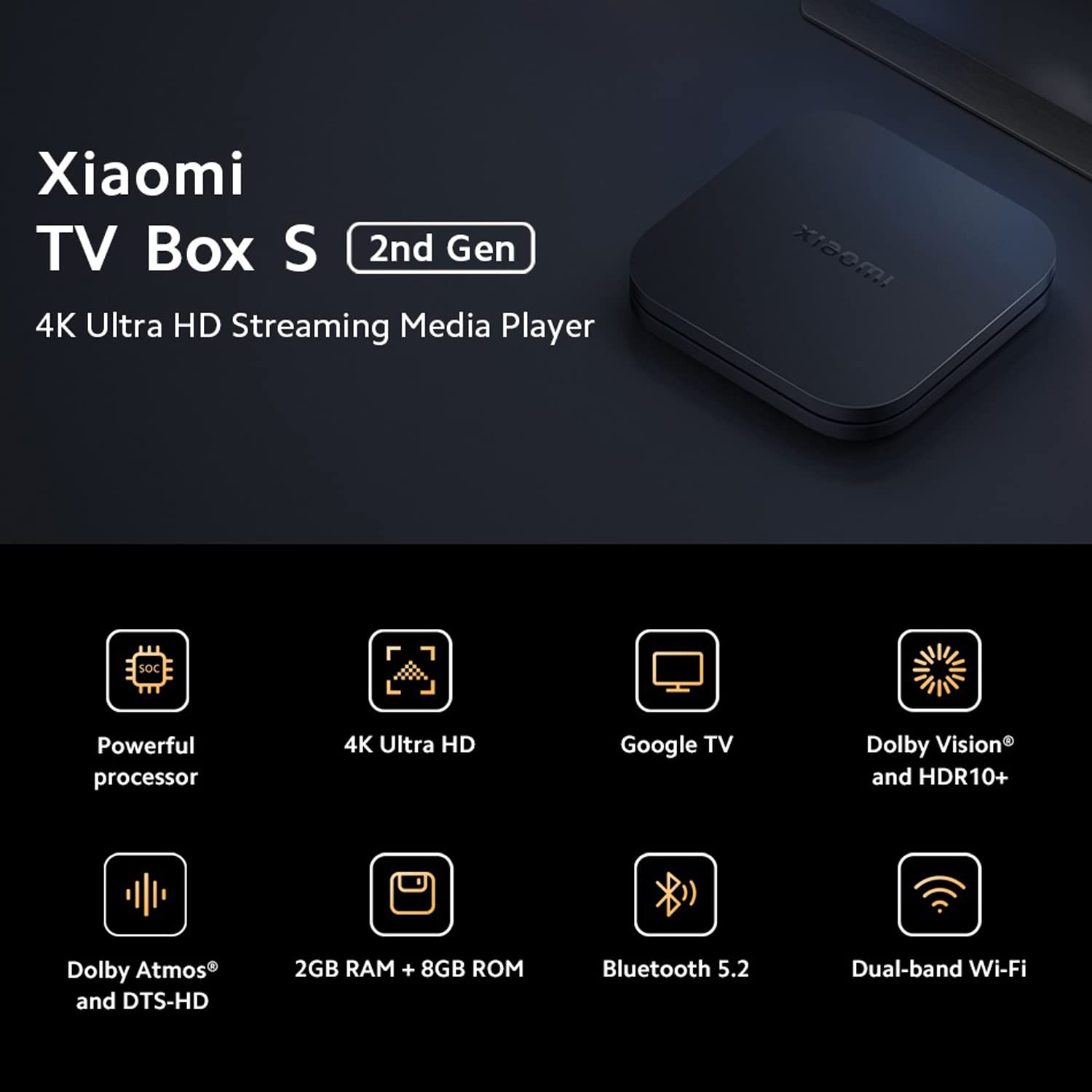 Foto 3 pulgar | Reproductor Multimedia En Streaming Xiaomi Tv Box S (2.ª Generación) 4k - Venta Internacional.