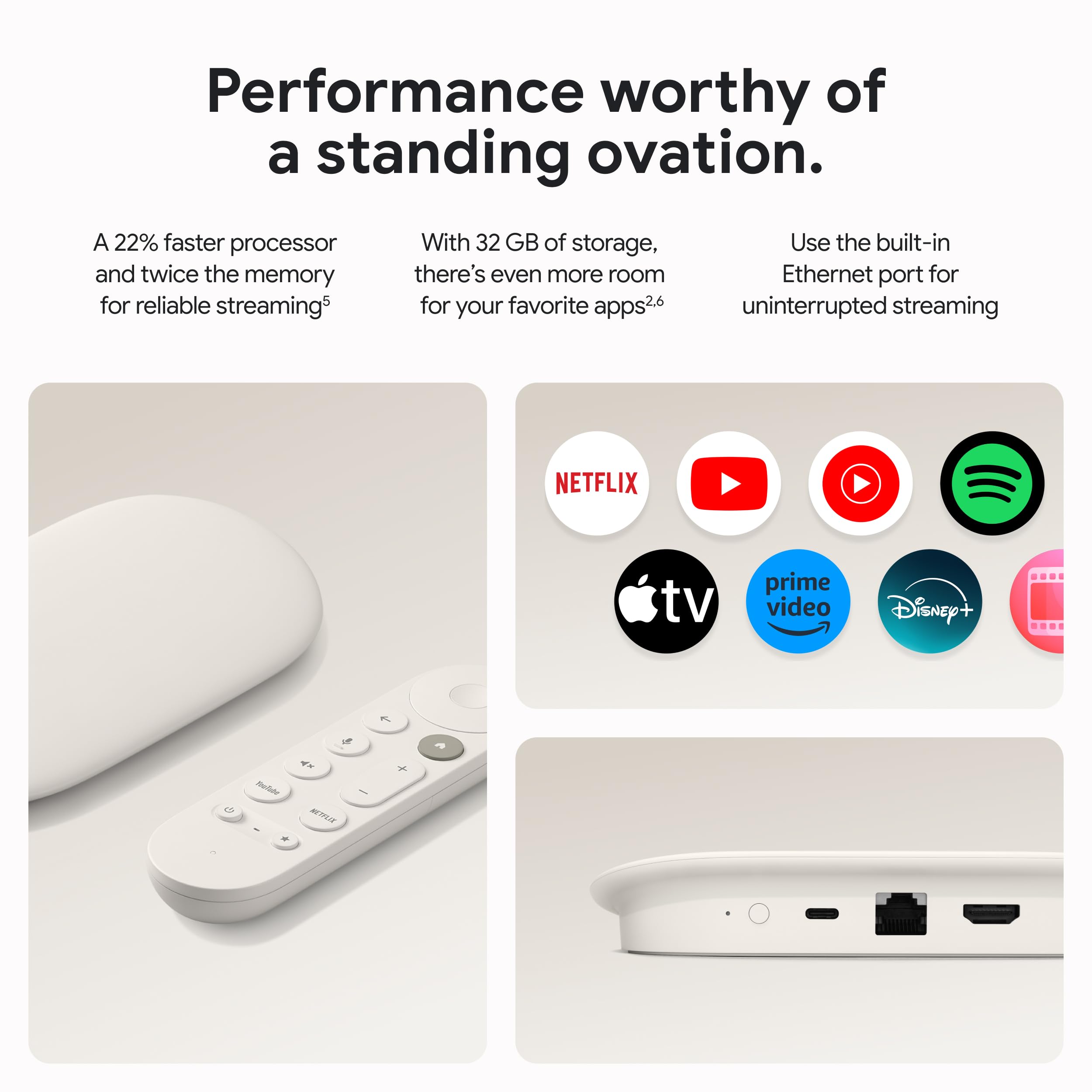Foto 6 pulgar | Streamer Google Tv 4k Con Control Remoto De Búsqueda Por Voz De 32 Gb De Almacenamiento - Venta Internacional.