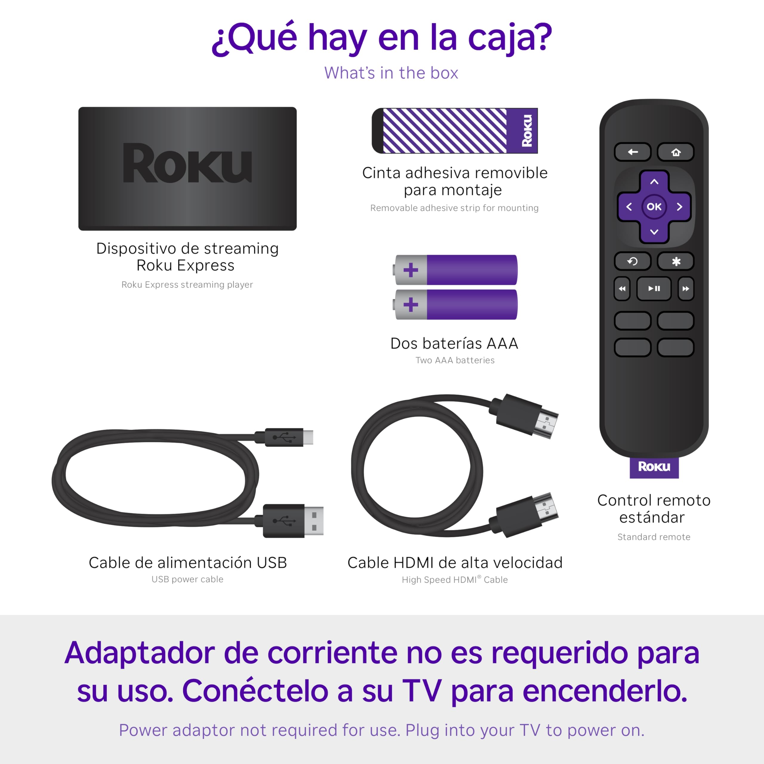 Foto 8 pulgar | Dispositivo De Streaming Roku Express Hd Para Tv Con Vix Premium - Venta Internacional.