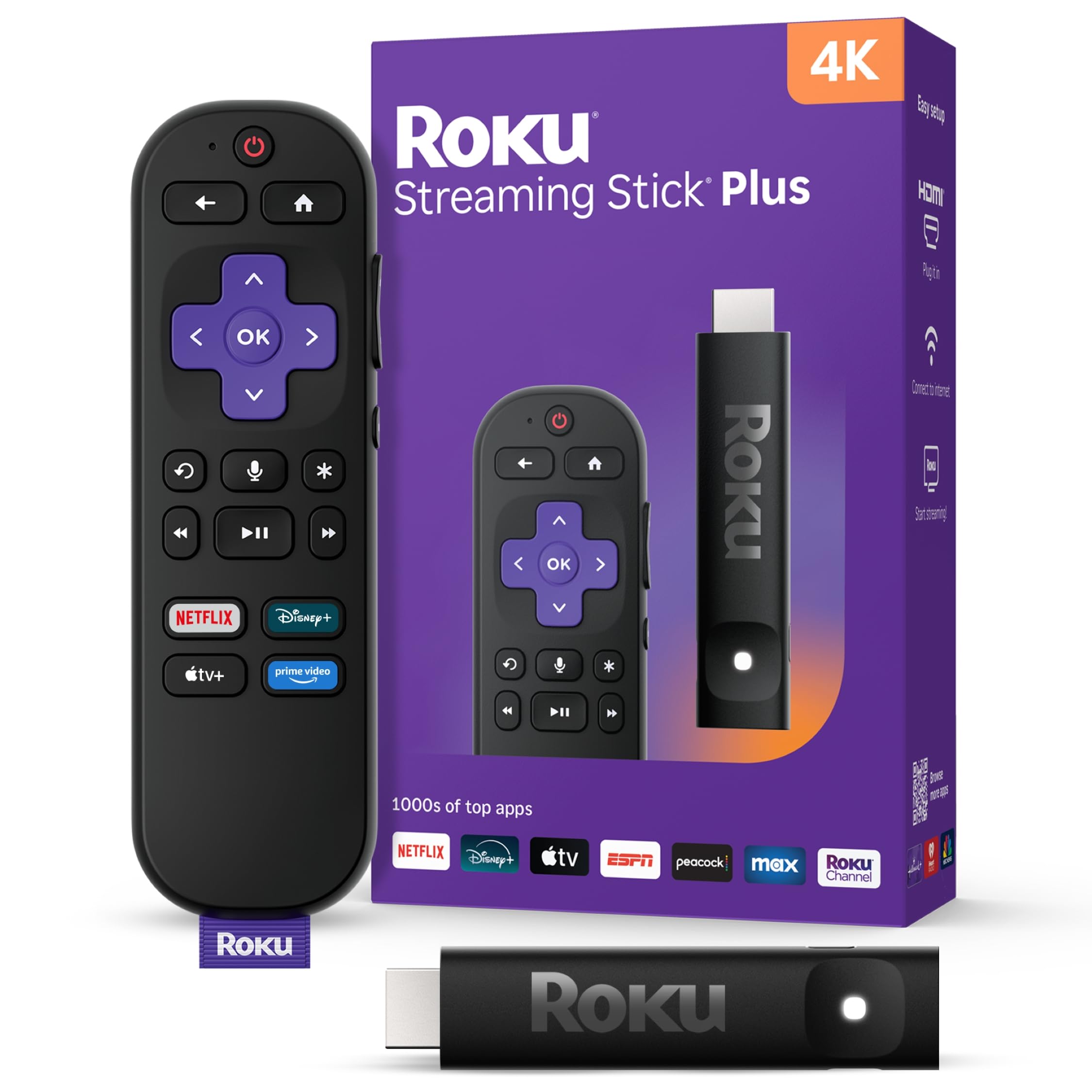 Foto 2 pulgar | Dispositivo De Streaming Roku Streaming Stick Plus 2025 4k Y Hdr - Venta Internacional.