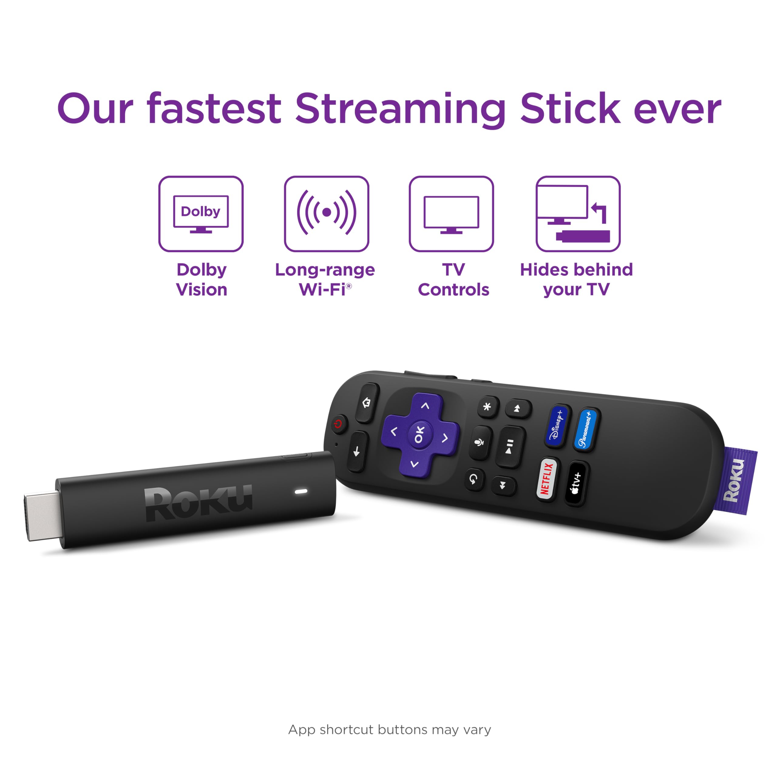 Foto 2 | Dispositivo De Streaming Roku Streaming Stick 4k Con Control Remoto Por Voz - Venta Internacional.