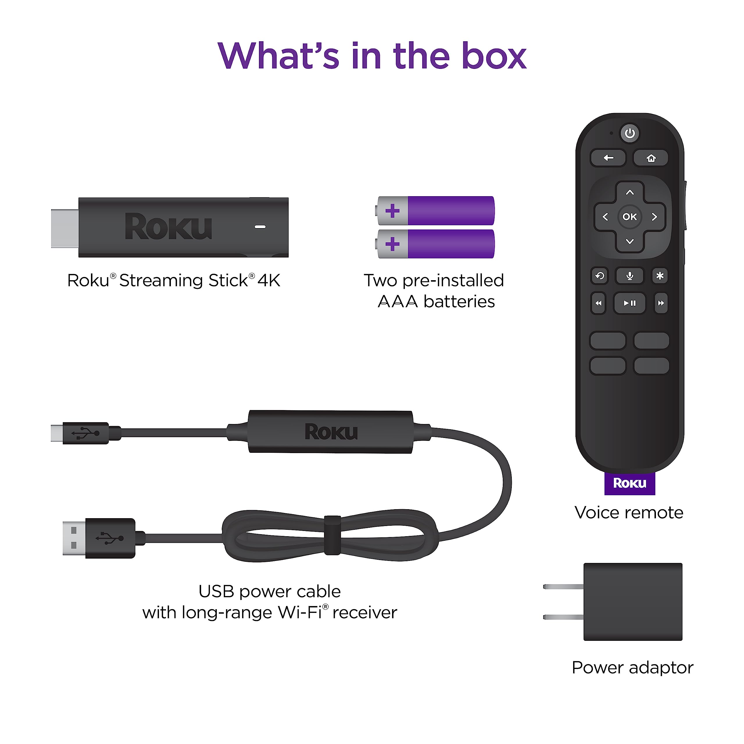 Foto 7 | Dispositivo De Streaming Roku Streaming Stick 4k Con Control Remoto Por Voz - Venta Internacional.