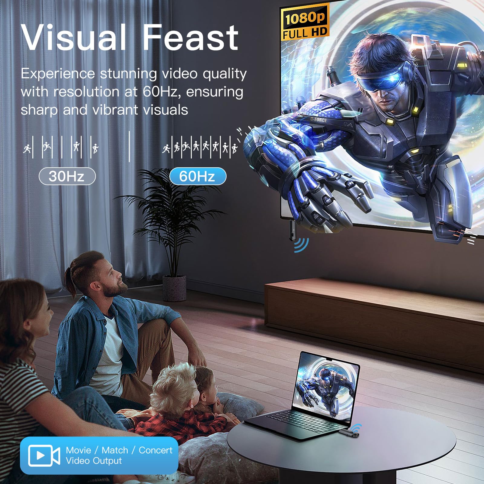 Foto 5 pulgar | Transmisor Y Receptor Hdmi Inalámbrico 4k 2025 Carego - Venta Internacional.