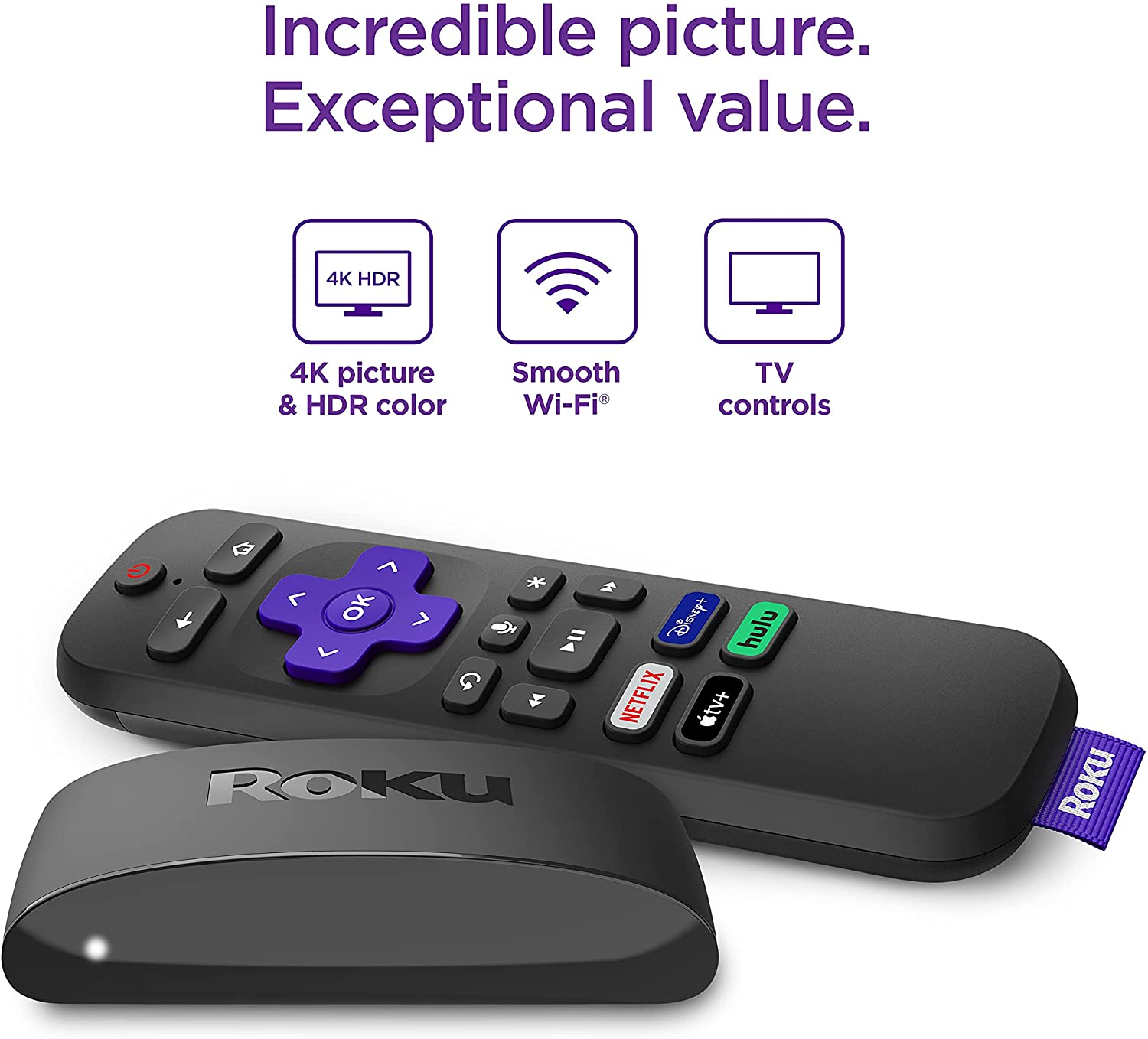 Foto 5 pulgar | Dispositivo Streaming con Control Roku Express 4K+ 3941R