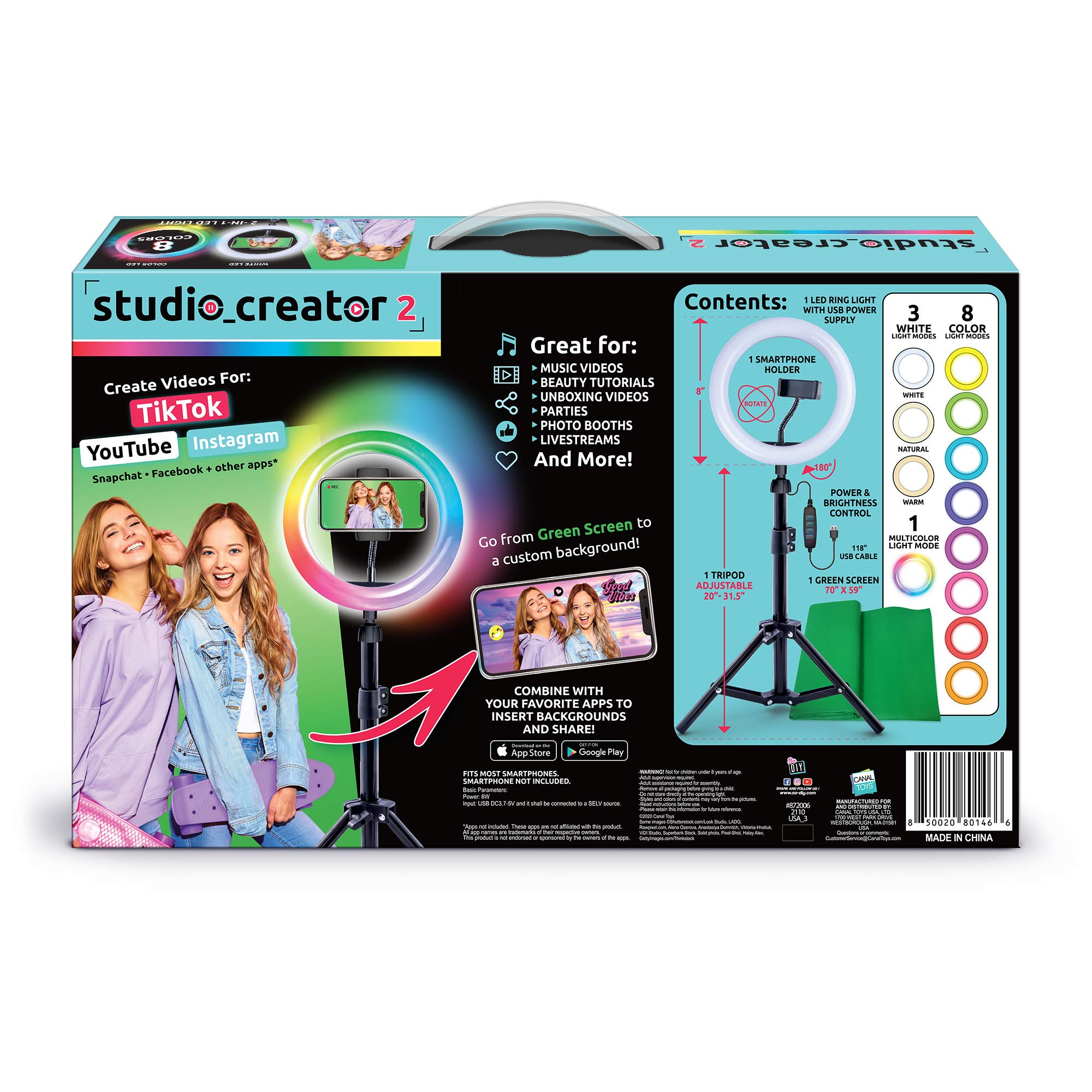Foto 2 | Kit Creador De Vídeos Canal Toys So Diy Tiktok Instagram Youtube - Venta Internacional.