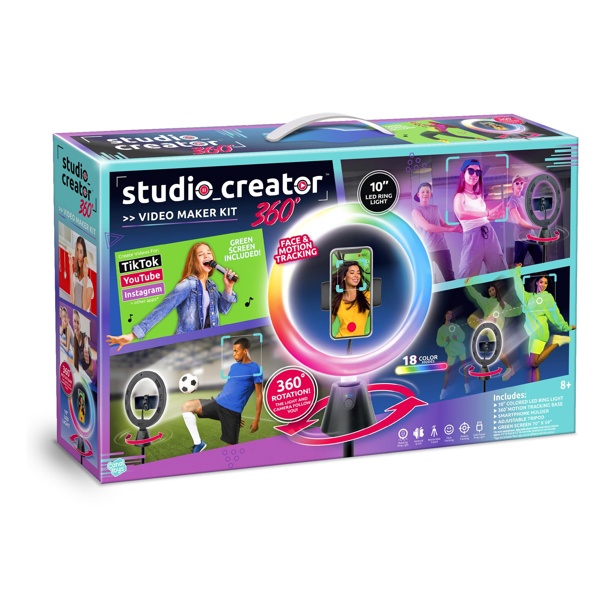 Foto 2 pulgar | Kit De Creación De Vídeo Canal Toys Studio Creator 360 Con Pantalla Verde - Venta Internacional.