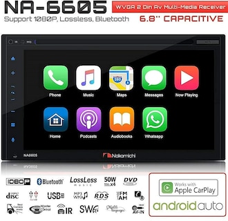 Foto 2 | Reproductor Portátil De Discos De Vídeo Nakamichi Na6605 6.8 Dvd Carplay Android - Venta Internacional.