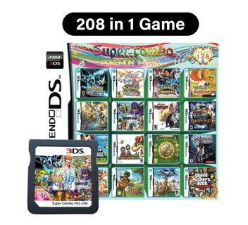Foto 2 | Nintendo Ds Lite con Cartucho con 208 Videojuegos Rosa