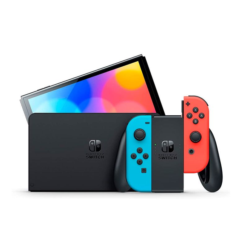 Foto 2 pulgar | Nintendo Switch Oled 64gb Neón Reacondicionado