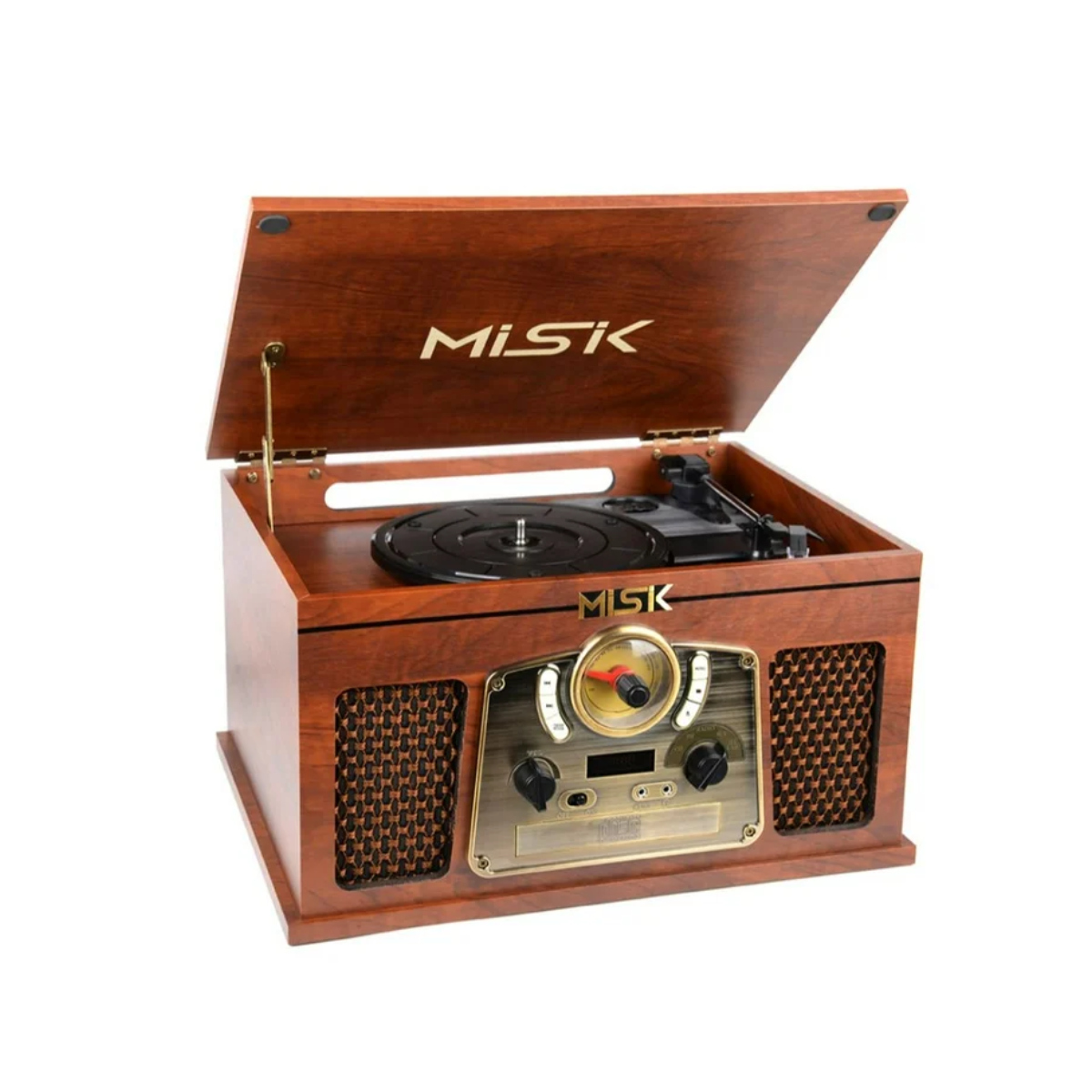 Tocadiscos Bluetooth Misik Mn7711 Café