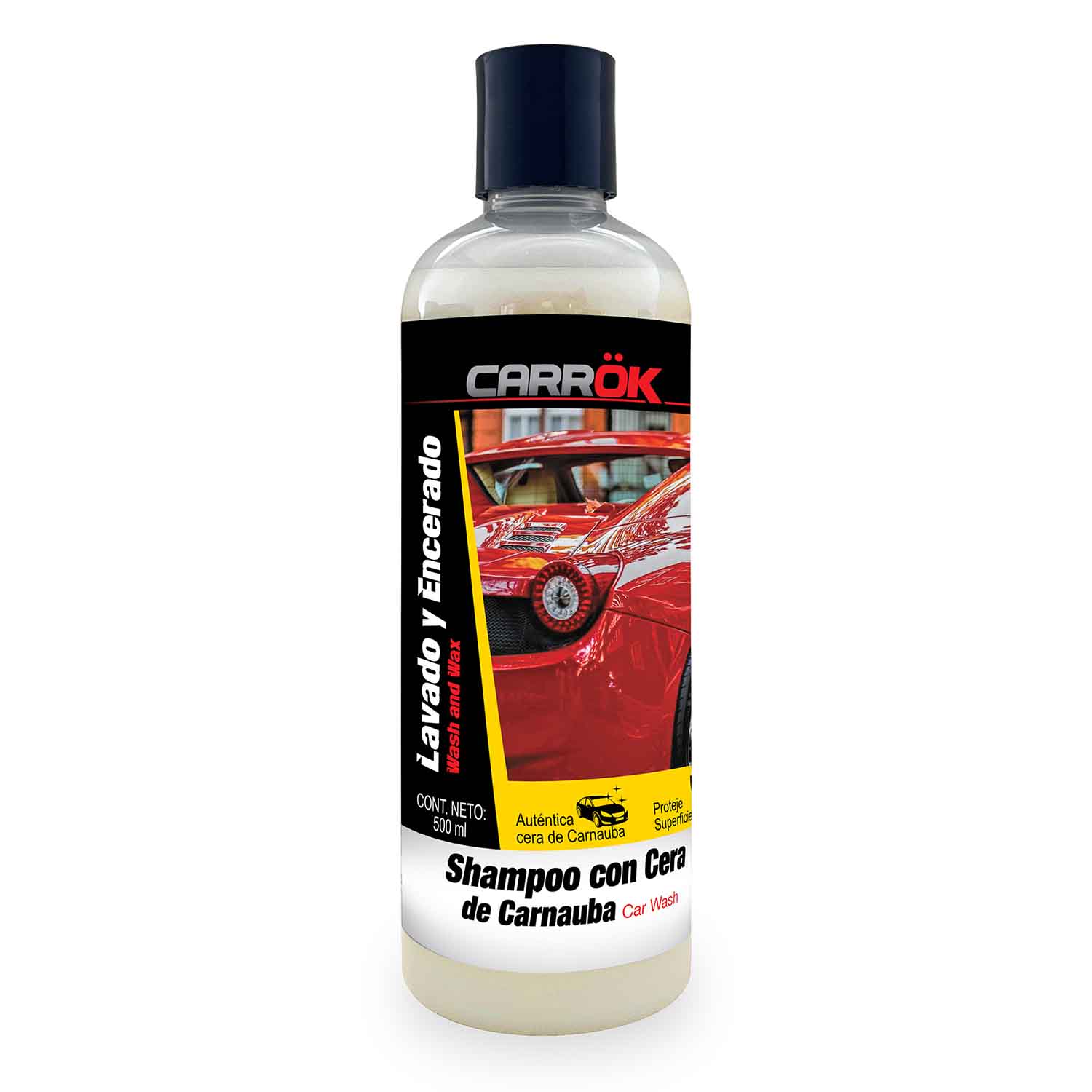 Foto 2 pulgar | Shampoo con Cera de Carnauba para Automóvil Carrok de 500 ml