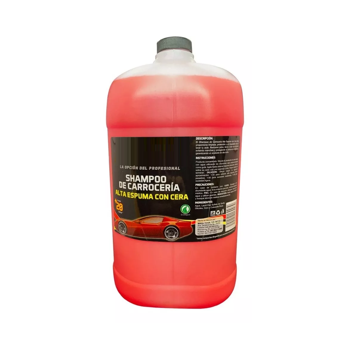 Champú de Carrocería Alta Espuma con Cera Eo Safe Imports ESI-12361 4 L