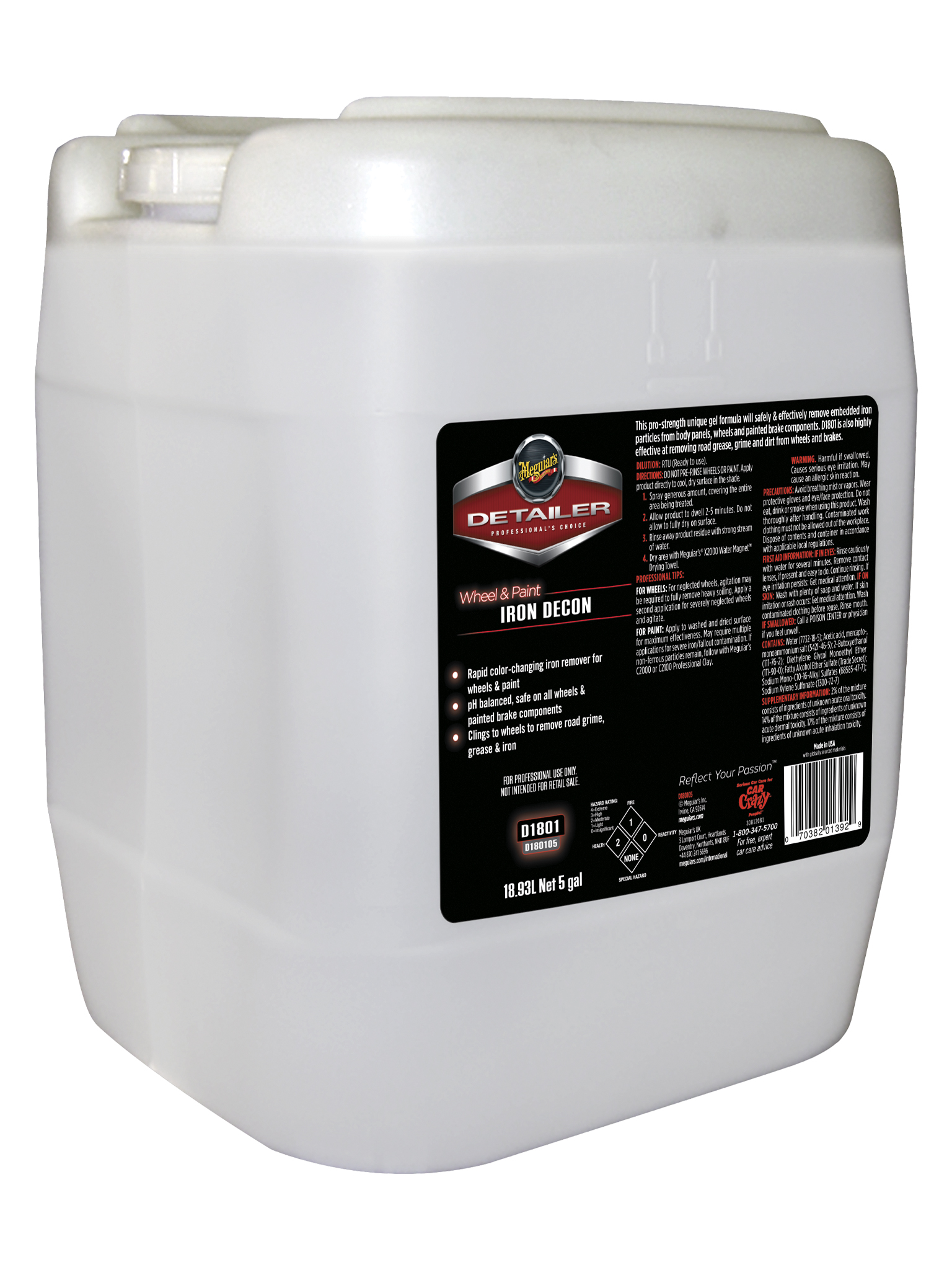 Meguiar's,  Iron Decon, D180105, 18.9l.