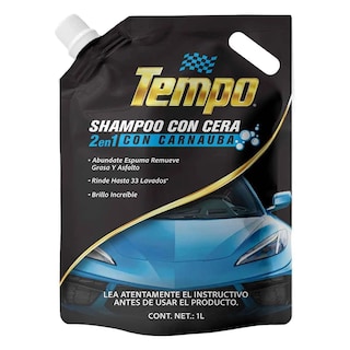 Foto 1 | Shampoo Con Cera Tempo Con Carnauba Natural 1 Litro