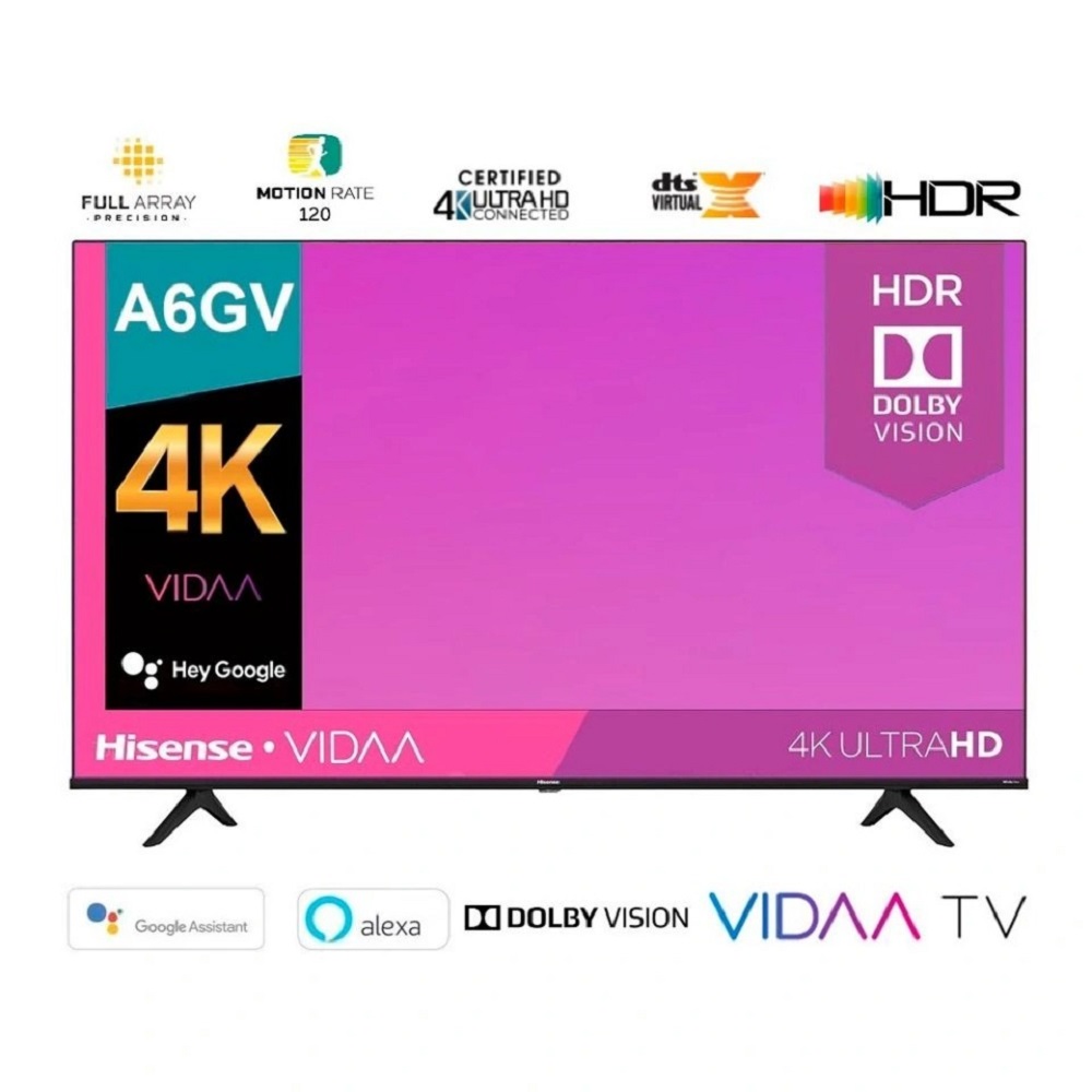 Foto 4 pulgar | Smart TV 50 Hisense 4k Uhd Dts Surround Vidaa Tv 50a6gv Reacondicionada