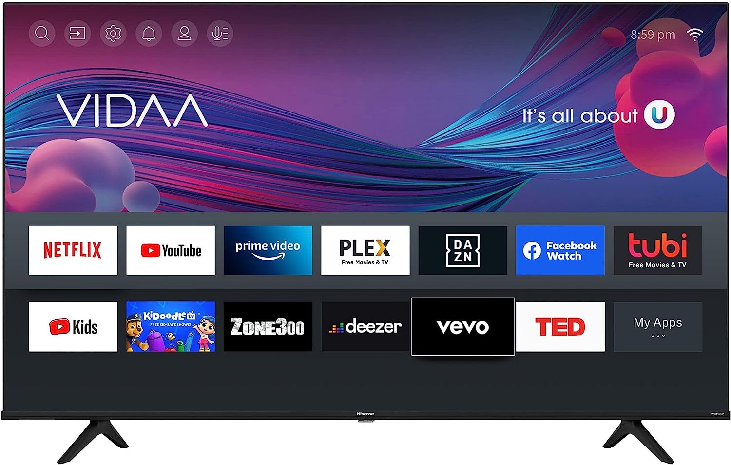 Foto 5 pulgar | Pantalla Smart Tv Led 4k Ultra Hd 55'' Usb Rca 55a6gv Hisense