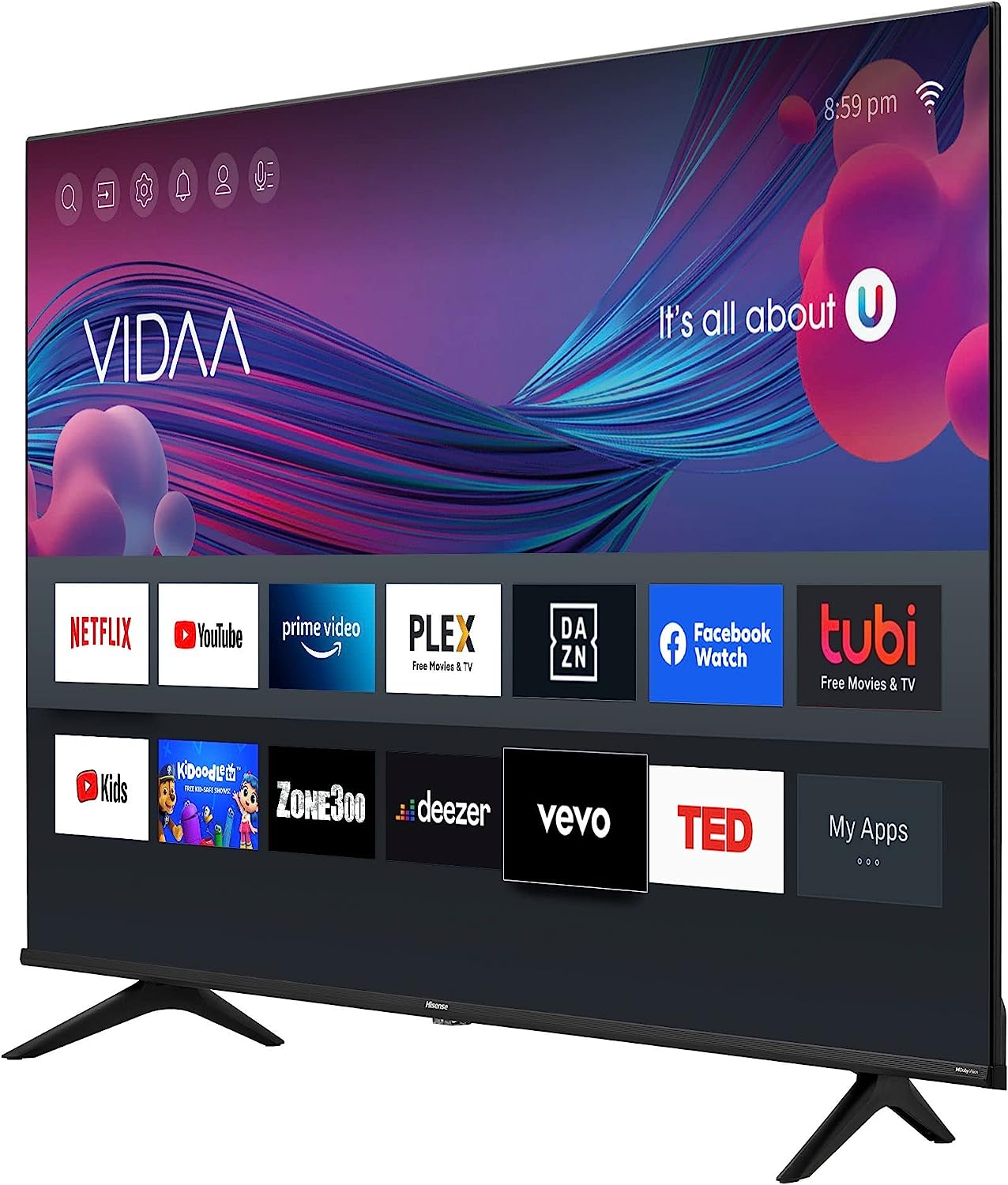 Foto 6 pulgar | Pantalla Smart Tv Led 4k Ultra Hd 55'' Usb Rca 55a6gv Hisense