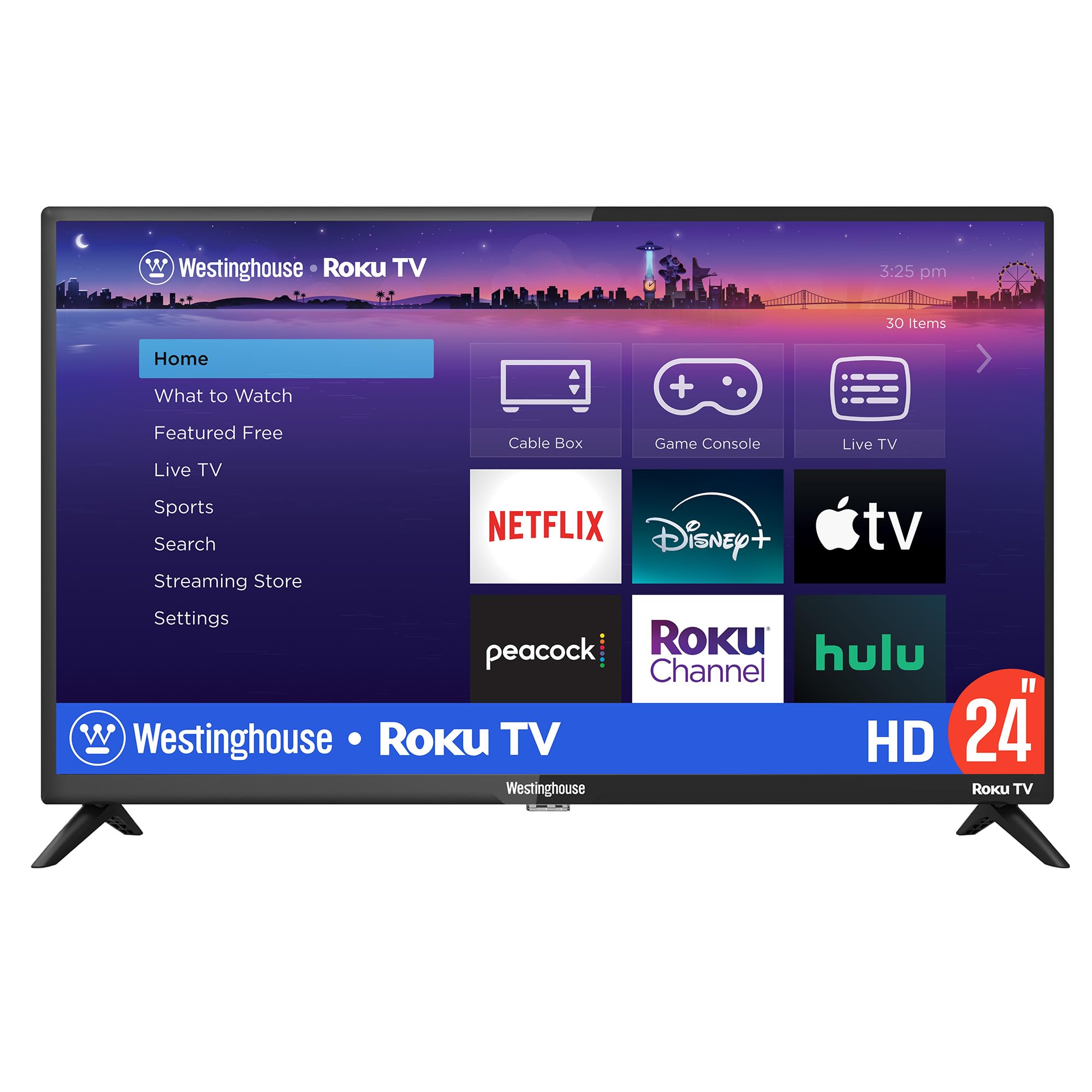 Foto 2 pulgar | Televisor Inteligente Westinghouse Roku 24'' 720p Led Hd Con Wi-fi - Venta Internacional.