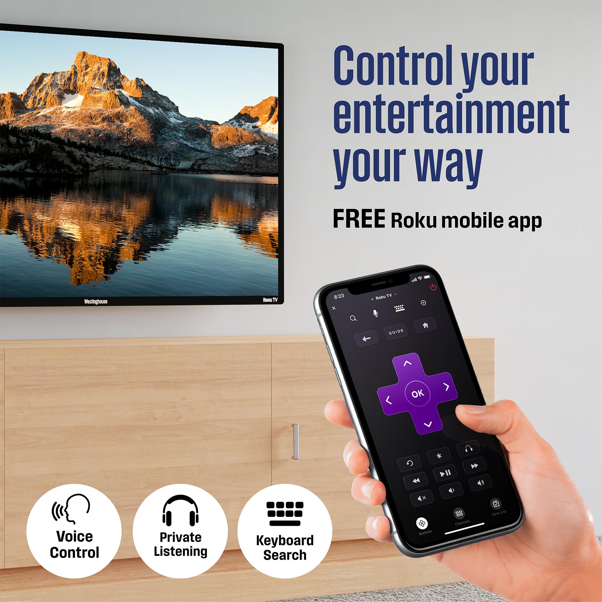 Foto 5 pulgar | Televisor Inteligente Westinghouse Roku 24'' 720p Led Hd Con Wi-fi - Venta Internacional.