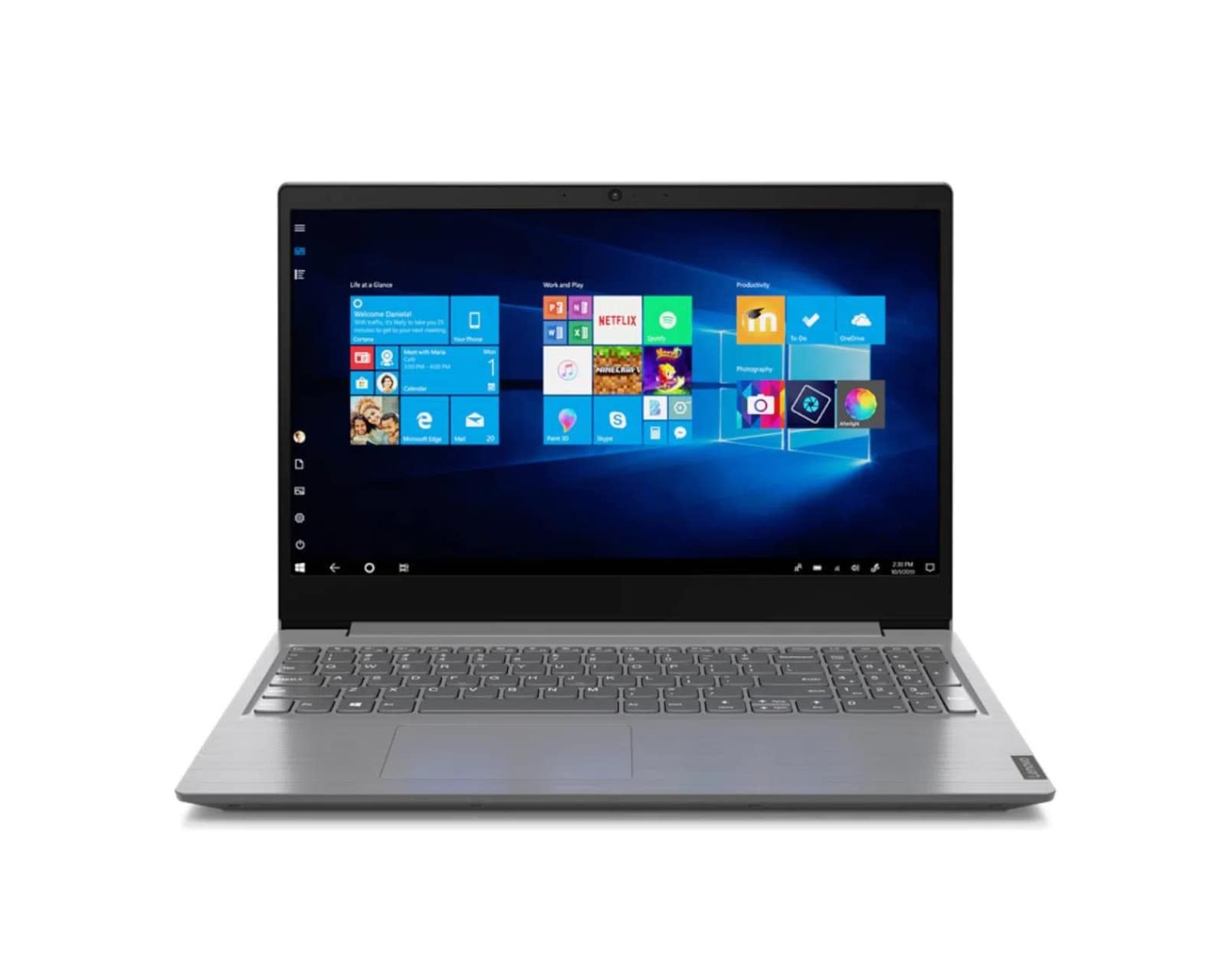 Laptop Lenovo V15 Igl Intel Celeron-n4020 4gb Ram  500gb Hdd 15.6'' Hd Iron Color Gris W10h re acondicionado. $8,699