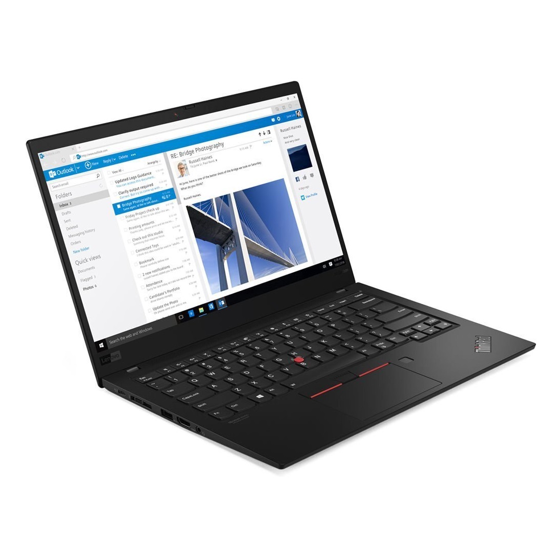 Foto 4 pulgar | Laptop Lenovo Thinkpad X1 Carbon 14'' Intel Core I7-6ª Gen 8gb Ram 512gb SSD color Negro Reacondicionado