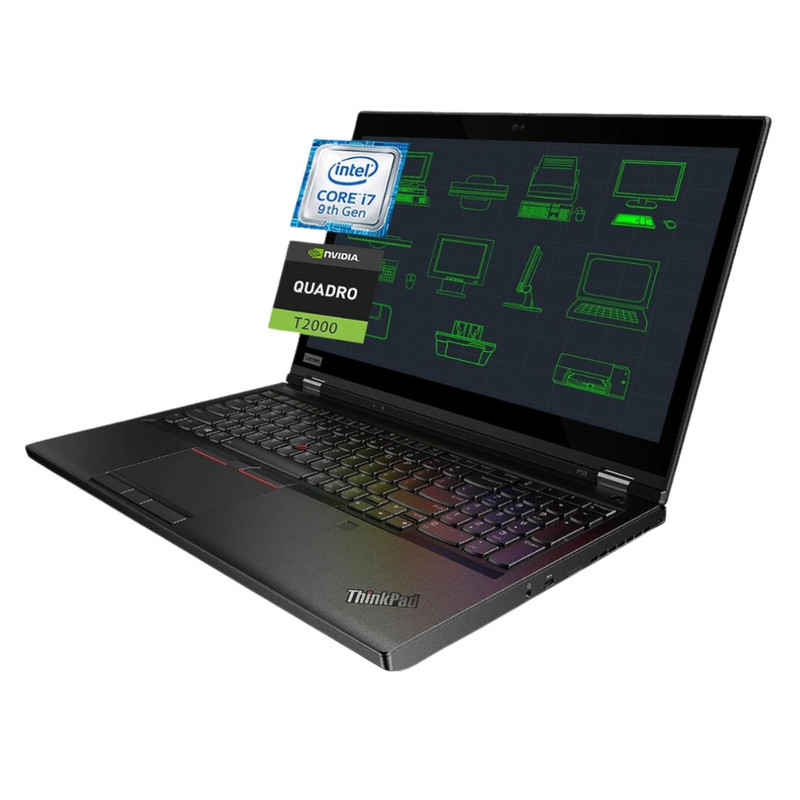 Foto 2 | Laptop Lenovo Thinkpad P53 15.6'' Intel Core I7-9750h con 64GB de Ram y 980GB Ssd+nvidia Quadro T2000 - Reacondicionado