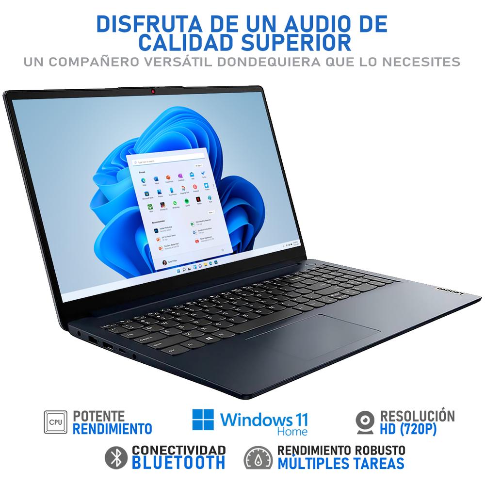 Foto 4 pulgar | Laptop Lenovo Ideapad 15amn7 Amd Ryzen 3 7320u 8gb Ram 256gb Ssd 15.6" Reacondicionada