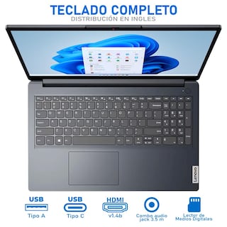 Foto 4 | Laptop Lenovo Ideapad 15amn7 Amd Ryzen 3 7320u 8gb Ram 256gb Ssd 15.6" Reacondicionada