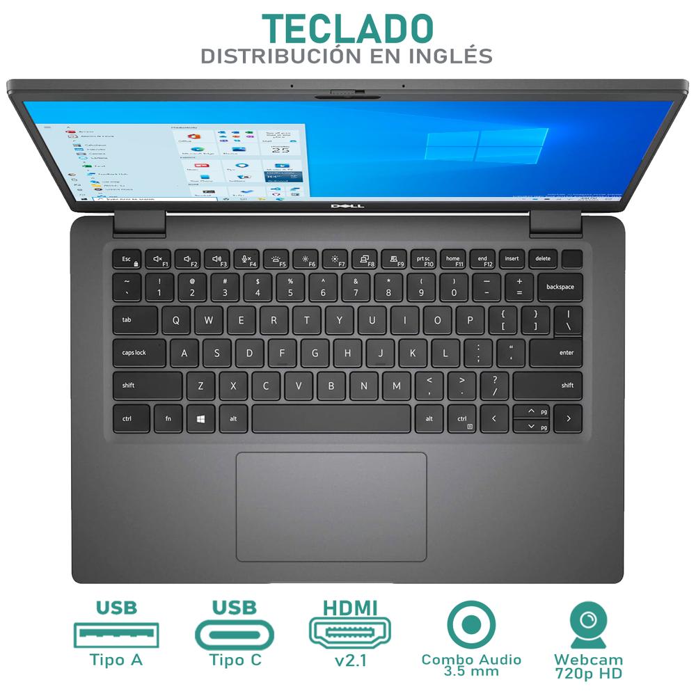 Foto 5 pulgar | Laptop Dell Latitude 7310 Intel Core I7 10610u 16gb Ram 512gb Ssd 13.3'' Windows 10 Pro Teclado En Ingles (reacondici