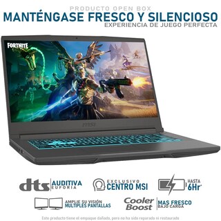 Foto 3 | Laptop Gamer Msi Thin 15 Rtx 3050 Intel Core I5 12450h 8gb Ram 512gb Ssd 15.6'' 144hz W11h Teclado En Ingles Reacond