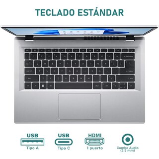 Foto 4 | Laptop Acer Aspire 3 Intel Core I3 N305 8gb Ram 512gb Ssd 14'' Windows 11 Home Teclado en Inglés + Mouse Dxt Reacon