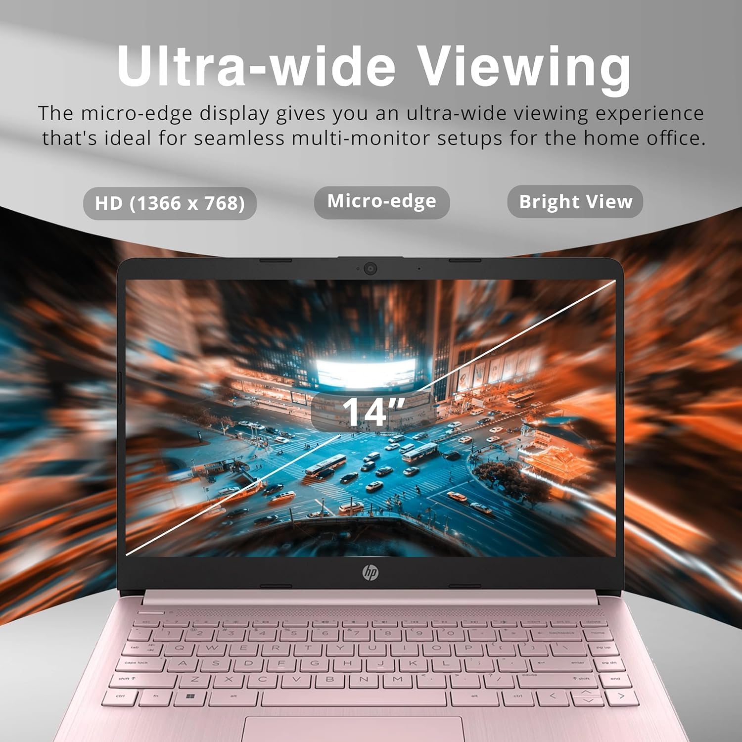 Foto 6 pulgar | Laptop Hp New 14 Hd Ultraligero, Delgado, 16 Gb De Ram, 564 Gb, Rosa - Venta Internacional.
