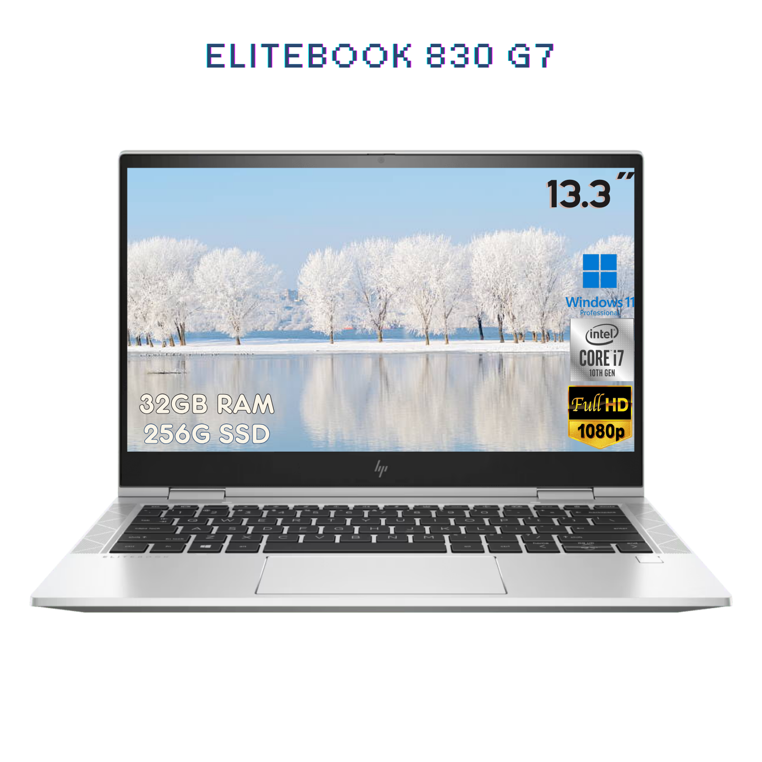 Foto 1 | Laptop Hp Elitebook 830 G7 13.3'' Fhd, Intel Core I7-10610u, 32gb Ram, 256gb Ssd, Windows 11 Pro (reacondicionada)