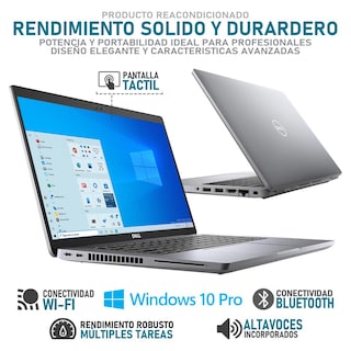 Foto 3 | Laptop DELL Latitude 14 Pulgadas Windows 10 Pro Intel Core i7 16 GB RAM 512 GB SSD Gris Reacondicionada