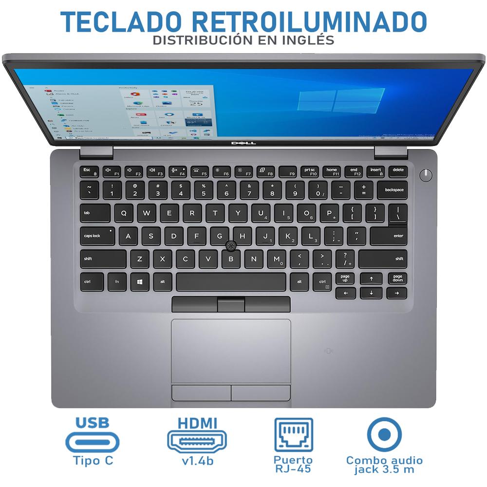Foto 5 pulgar | Laptop Dell Latitude 5410 Reacondicionado Intel Core I5 10310u 8gb Ram 256gb Ssd 14'' Windows 10 Pro