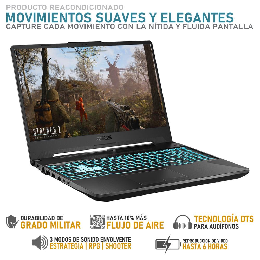 Foto 3 | Laptop Gamer Asus Tuf Gaming A15 Reacondicionado Rtx 3050 Amd Ryzen 7 7435hs 8gb Ram 512gb Ssd 15.6''