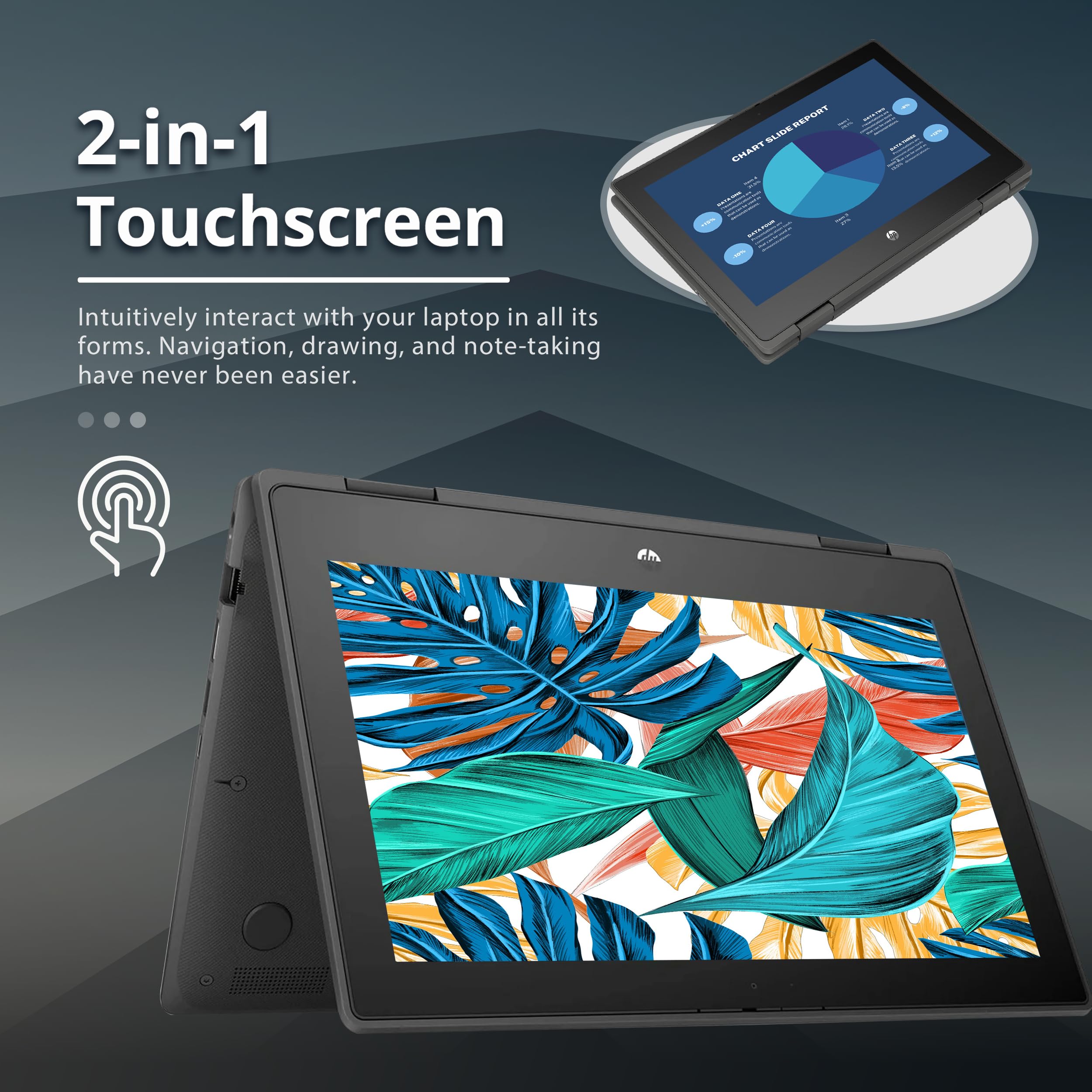 Foto 5 pulgar | Laptop Hp Probook X360 11 11.6 Pulgadas Windows 10 Pro 5 EE Intel Celeron 4 GB RAM Negra-Venta Internacional