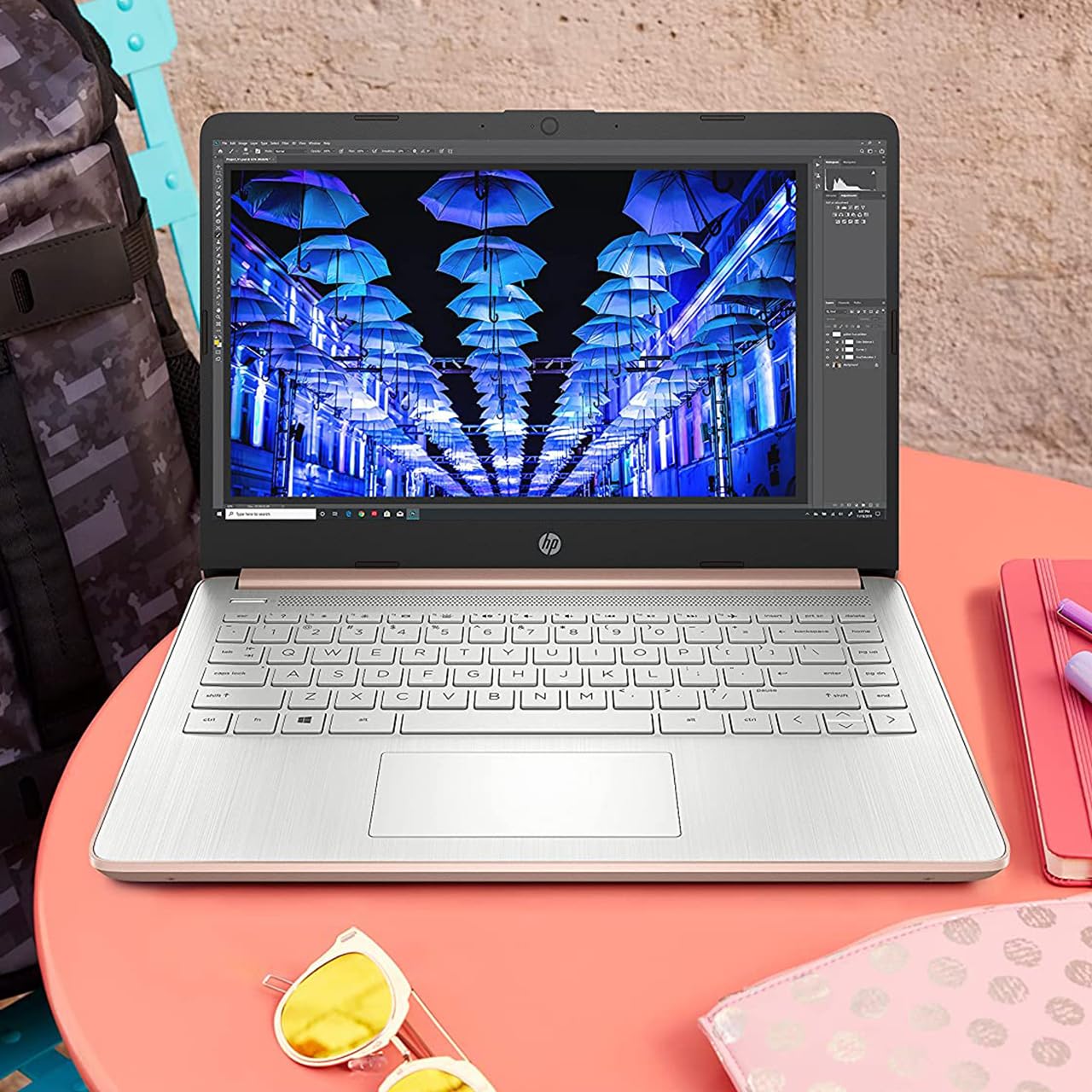 Foto 7 pulgar | Laptop Hp 14 pulgadas Windows 11 Intel Celeron N4120 32 GB RAM 576 GB Rosa-Venta Internacional