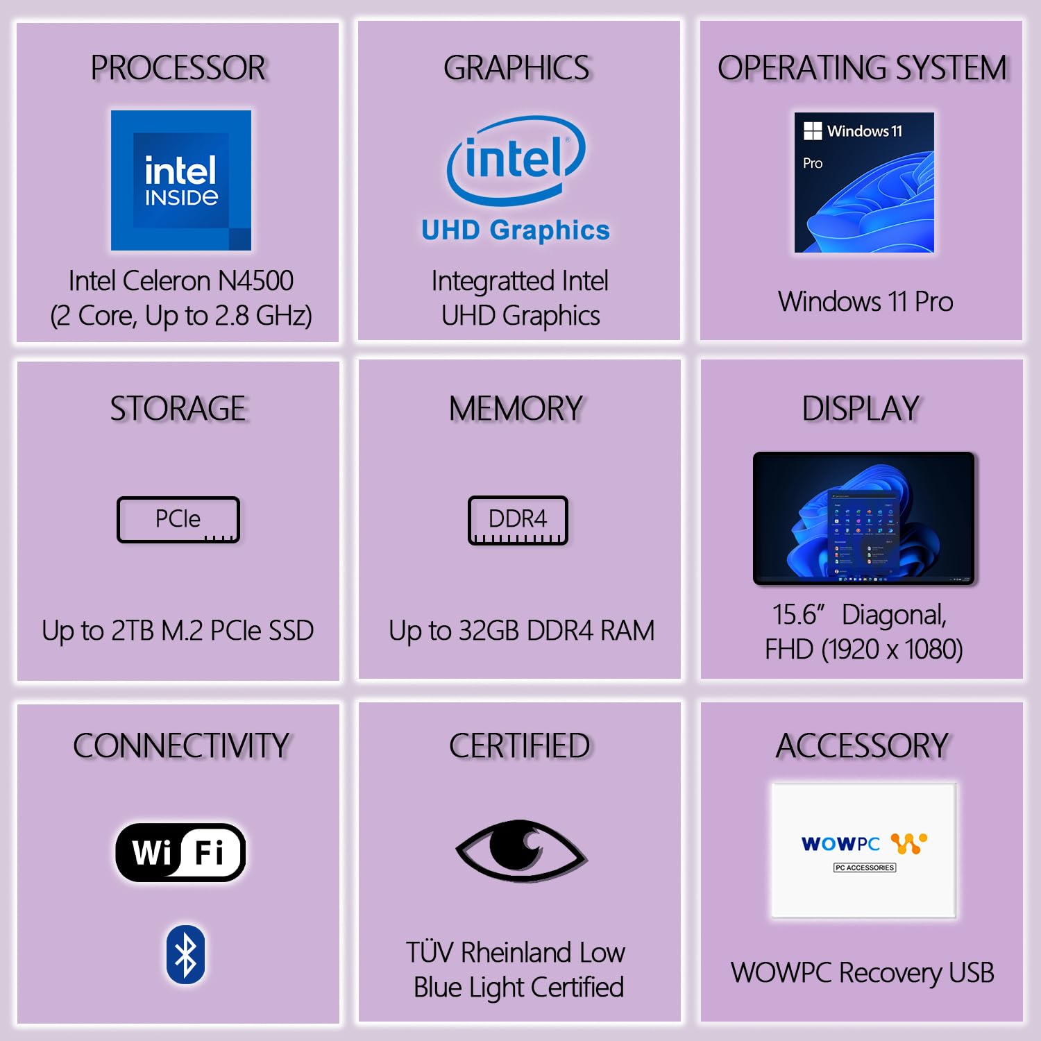 Foto 3 pulgar | Laptop Lenovo V15 15.6 Pulgadas Windows 11 Pro Intel Celeron N4500 32 GB RAM 1 TB Ssd Negra Reacondicionada-Venta