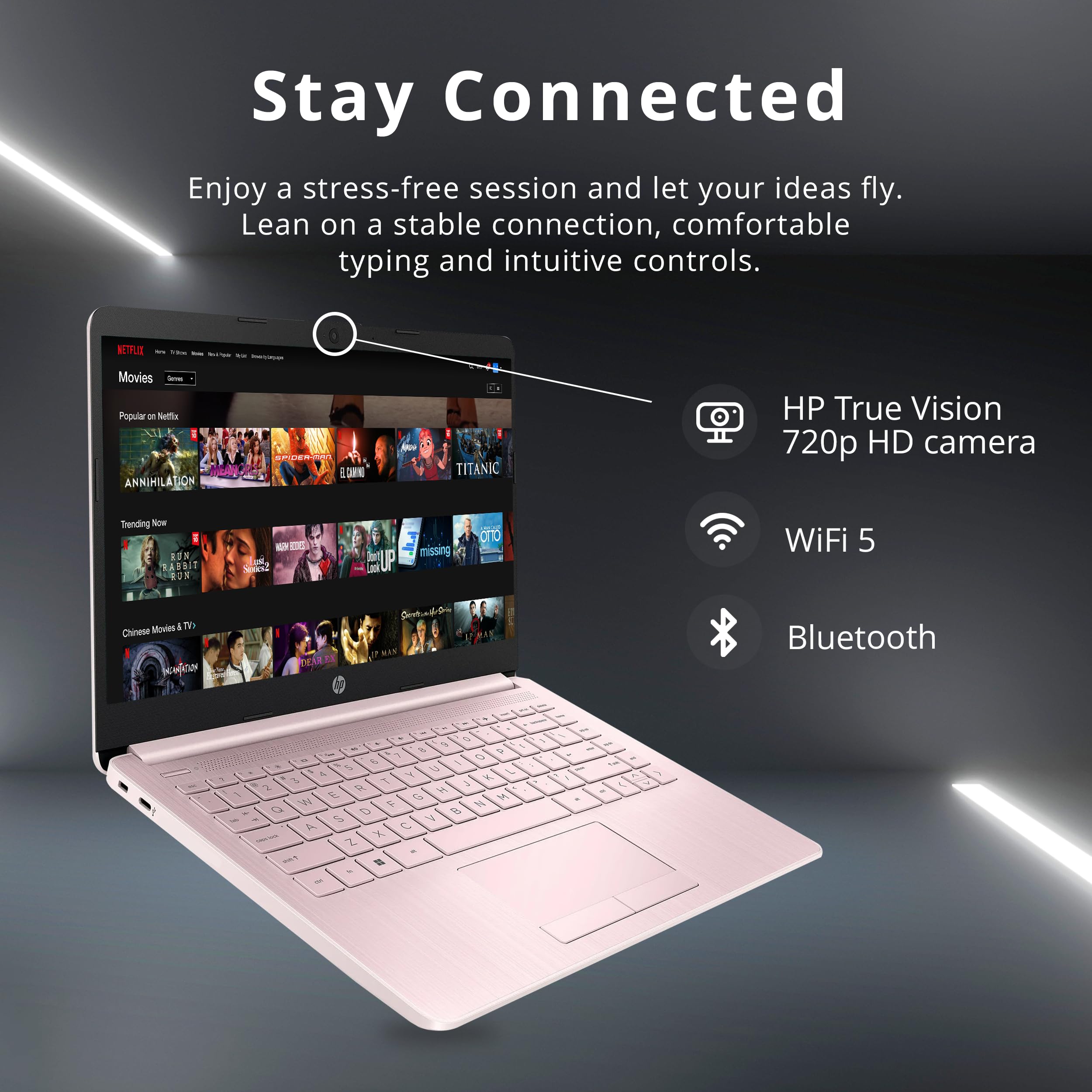 Foto 5 | Ordenador Portátil Hp Stream 14 Hd Brightview 2022 8 Gb Ram 64 Gb Ssd Rosa - Venta Internacional.
