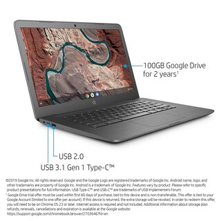 Foto 2 | Ordenador Portátil Hp Chromebook 14 Pulgadas Amd A4-9120 4 Gb Ram 32 Gb Emmc - Venta Internacional.