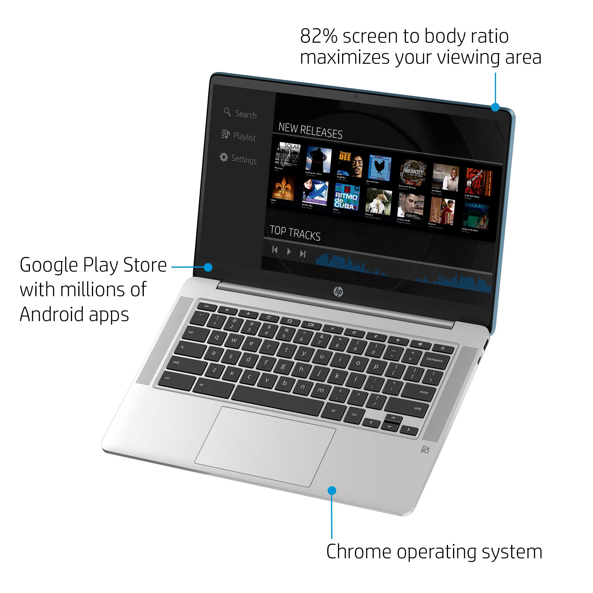 Foto 4 pulgar | Portátil Hp Chromebook Hd Intel Celeron N4000 De 14 Pulgadas Con 4 Gb De Ram - Venta Internacional.