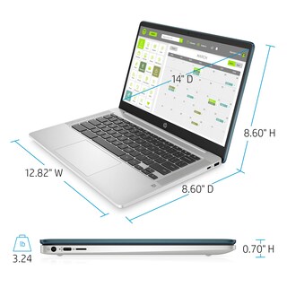Foto 4 | Portátil Hp Chromebook Hd Intel Celeron N4000 De 14 Pulgadas Con 4 Gb De Ram - Venta Internacional.